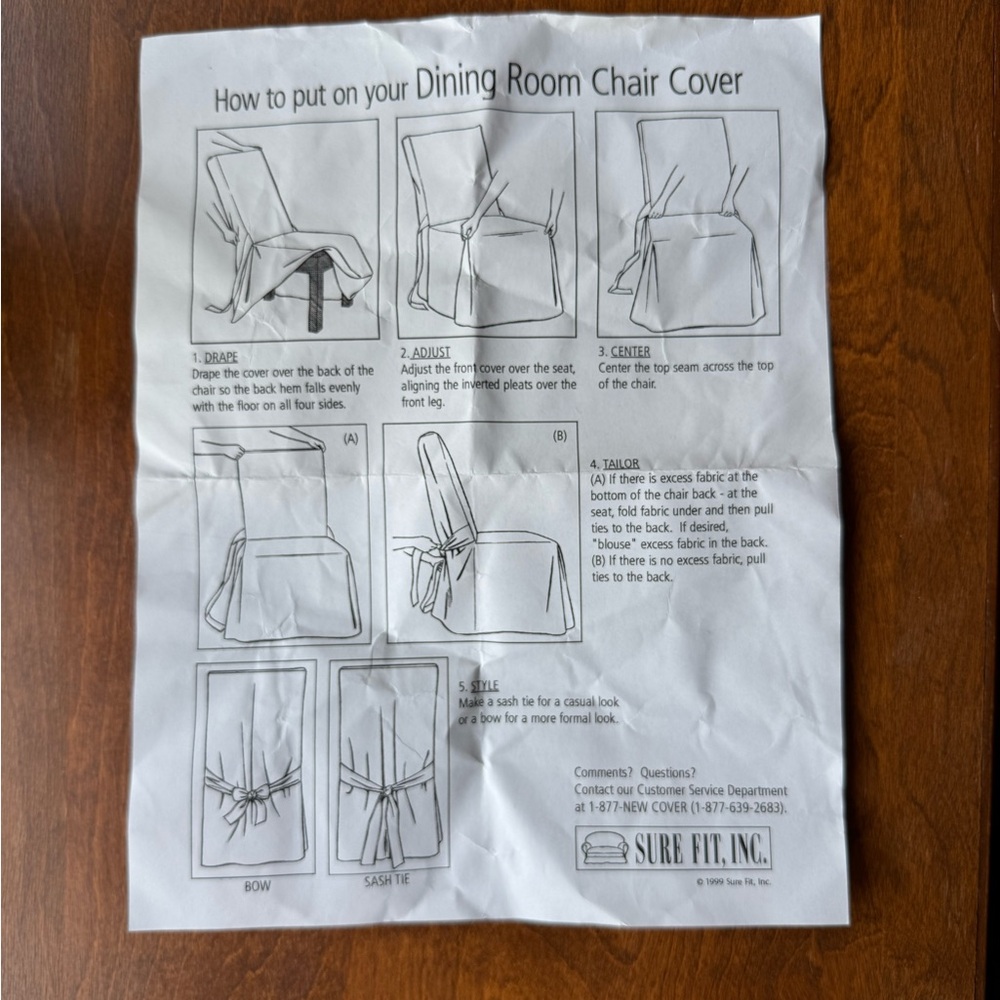 Sure Fit Champagne Dining Chair Cover - Set of 3 - Picture 2 of 9